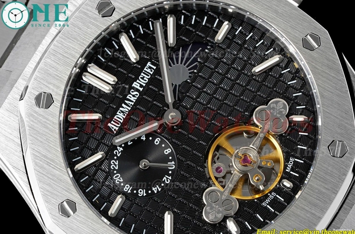 Stk SS Oak SS Royal A23J(Erotic) ABF Black Fake tourbillon 0121